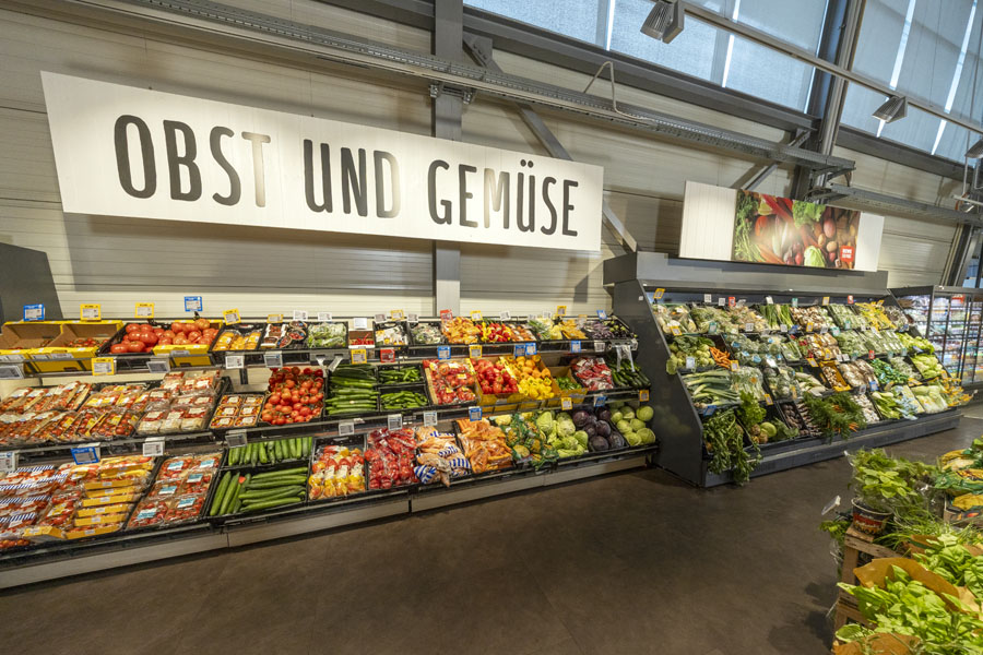 Obst und Gemüse Abteilung