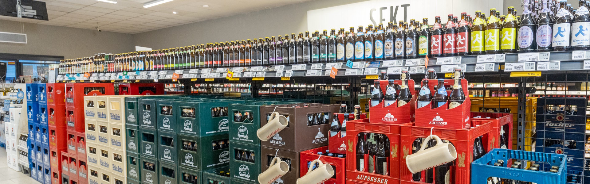 Regionale Produkte Bier Getränkemarkt